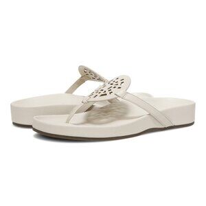Vionic Women's Solari Sandal, Cream Leather